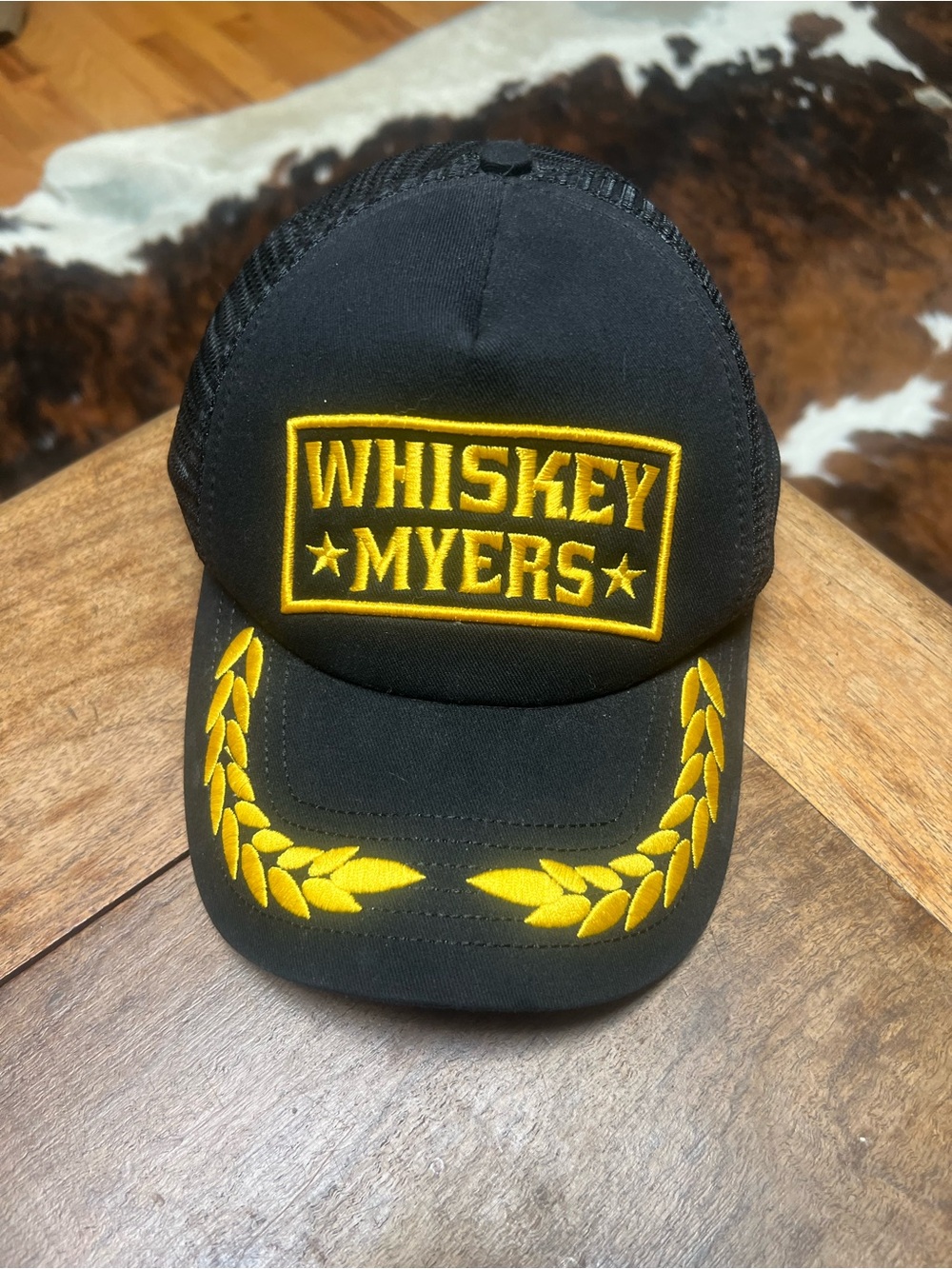 Whiskey Myers Black & Yellow Embroidered Trucker Hat